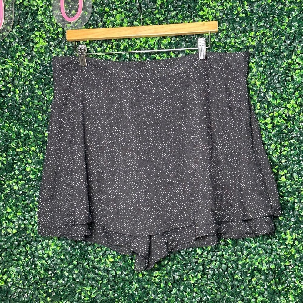 NWT Forever 21 Black Polka Dot Skort Sz 1X